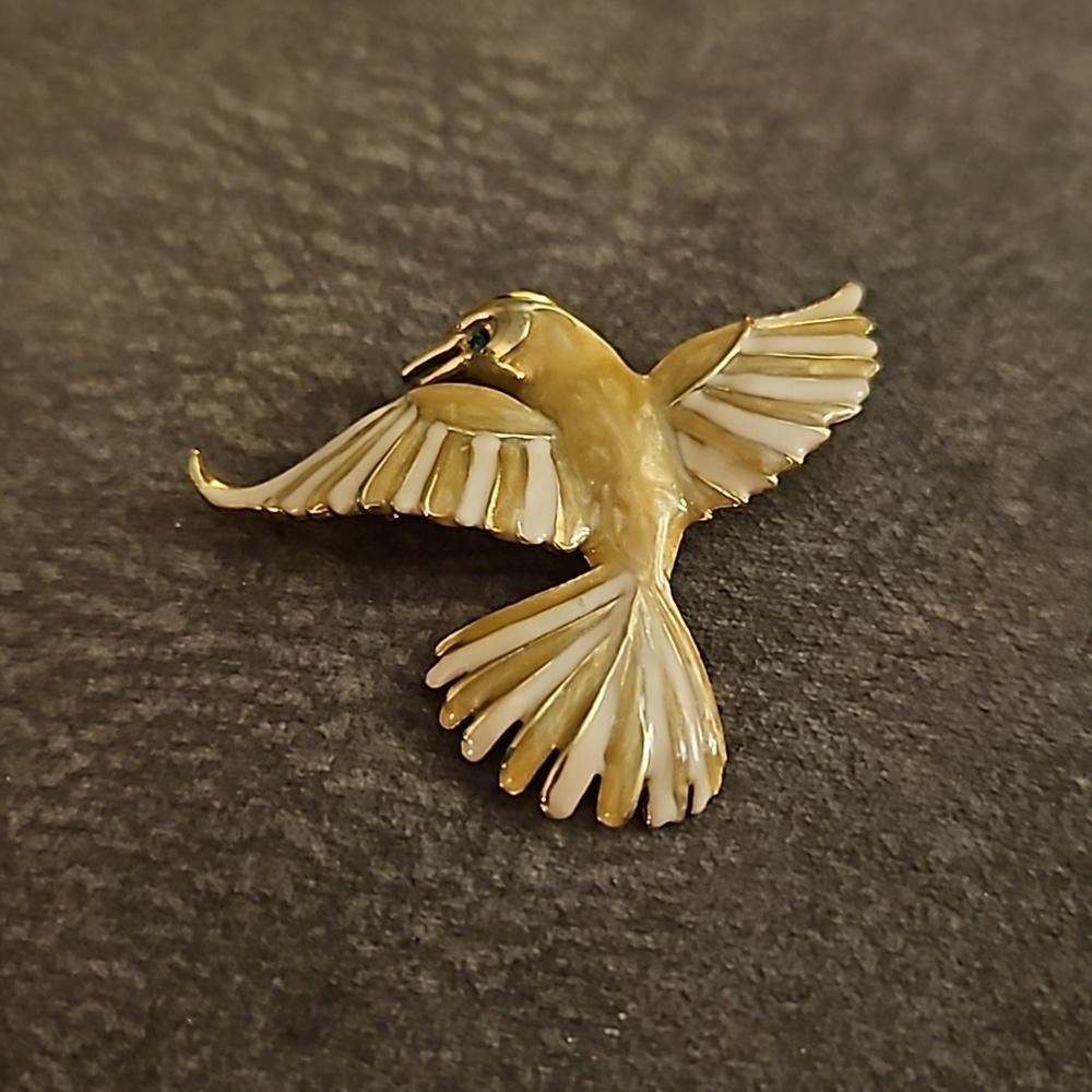 VTG SPHYNX English Flying Bird Phoenix Fantasy Castlecore Enamel Brooch - Picture 2 of 5